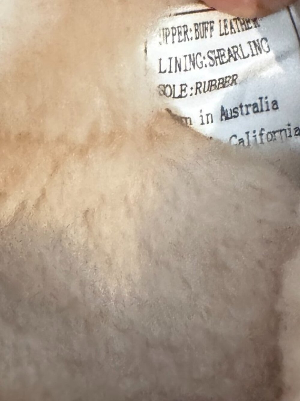 Australia Luxe Collective Kids' Black Leather Shearling Slippers, New, Size 5 - Picture 7 of 7
